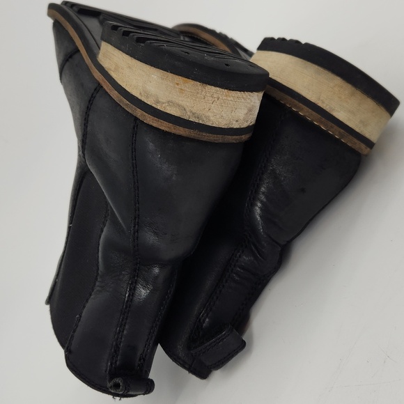 KODIAK LEATHER BLACK BOOTIES - Picture 8 of 8